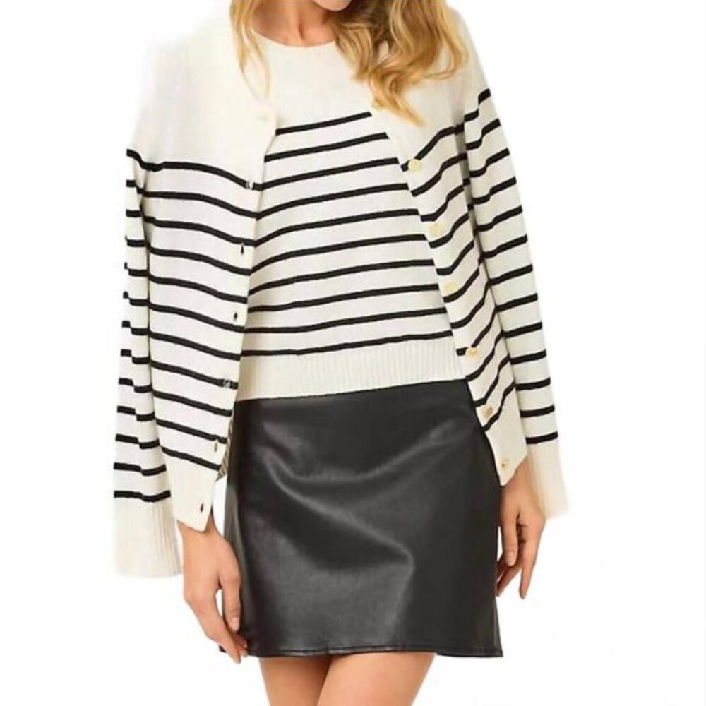 NWT Lilly Pulitzer Sarissa High Rise Coated Mini Skirt Noir Black 6 - Picture 5 of 15